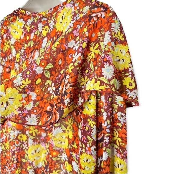 Free‎ People Floral & Lace Bodysuit Size Large - Picture 8 of 12